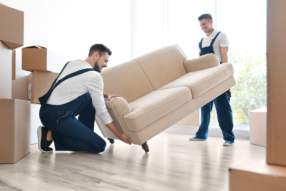 removalists carrying lounge