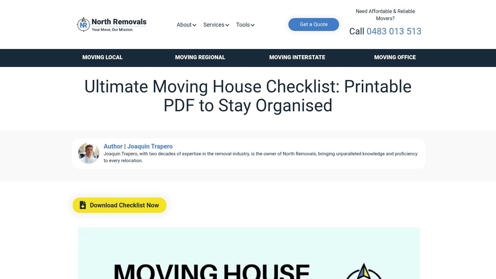 North Removals – Ultimate Moving House Checklist